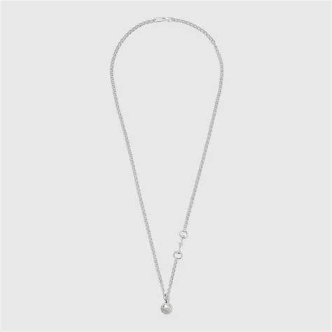 gucci horsebit ring silver|Gucci Chain Horsebit necklace with ball pendant.